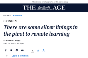 Remote learning silver linings